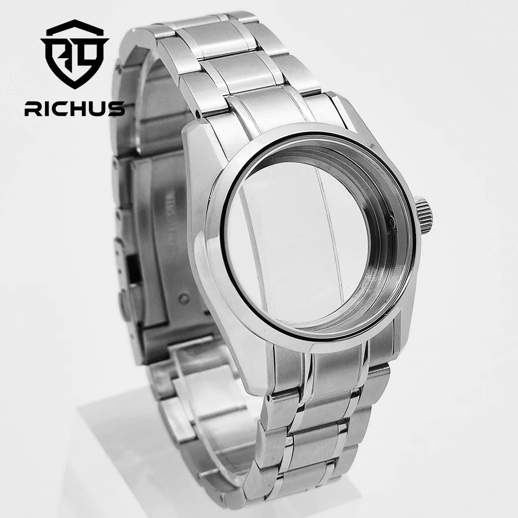RICHUS นาฬิกา 36 มม.นาฬิกา Sapphire Glass Fit NH34 NH35 NH36 ETA2824 PT5000 Miyota8215-DG นาฬิกาอุปกรณ์เสริม