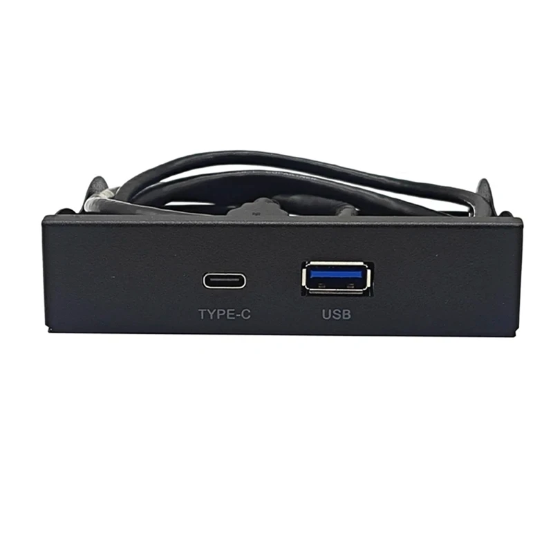 USB 3.0 Front Panel For PC 1 Port USB3.0 + 1 Port USB3.1 Type-C HUB Adapter VL162 Chip USB3.2 Gen1 5Gb For 3.5In Floppy