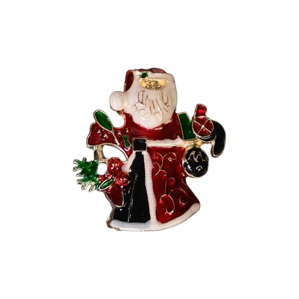 السنة الجديدة عيد الميلاد بروش ملون كريستال حجر الراين بروش دبوس عالية الجودة شجرة عيد الميلاد دبوس هدية مجوهرات اكسسوارات 2026 #6