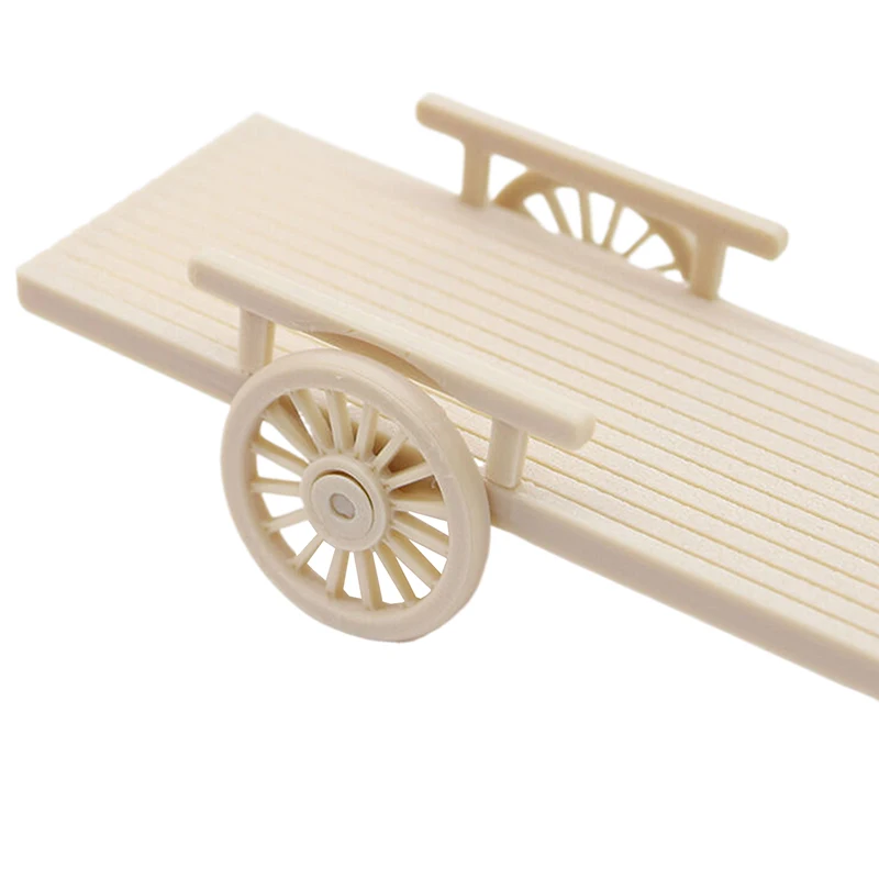 [JN] 1/12 دمية محاكاة خشبية تجميعها عربة نموذج مزرعة أداة الديكور المشهد الصغير الحلي لعبة