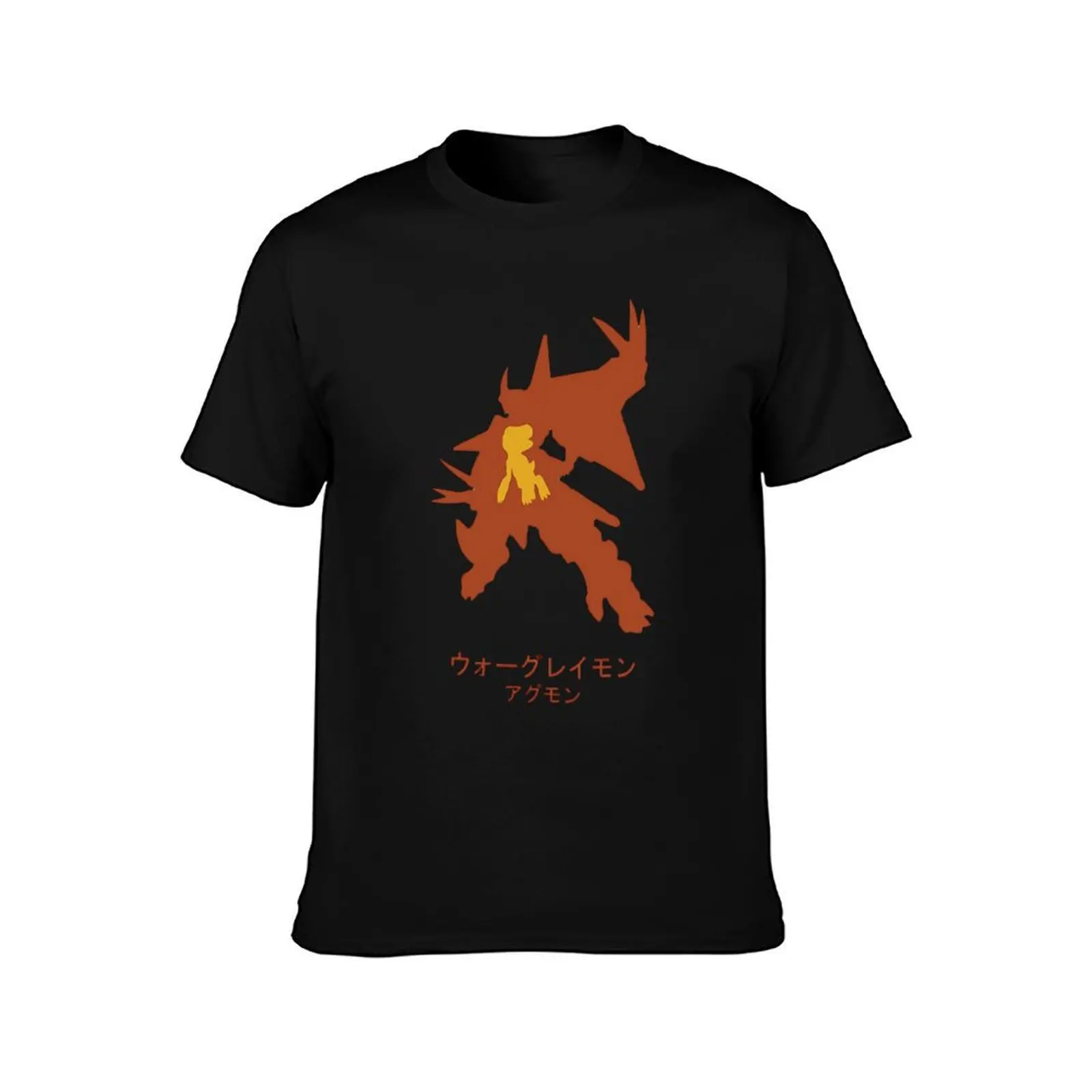 Agumon Siluet Mega Evolution T-Shirt Classic Graphic Short Sleeve Top