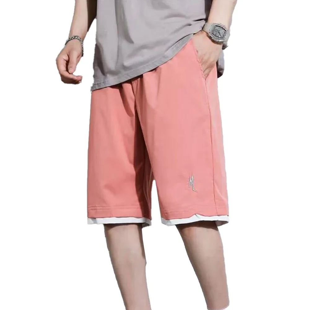 Men Sports Thin Loose Basketball Casual Shorts Leisure Straight Five-Point Pants