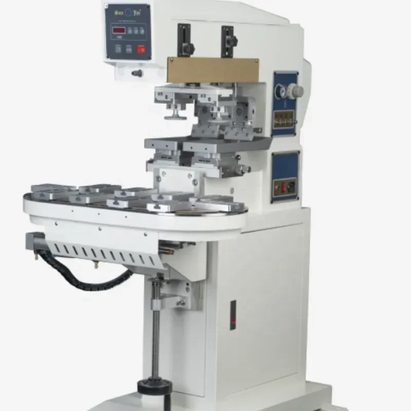 2 color Customizable rotary table large high quality ink cup clean ink tray High pressure  pad printing machine