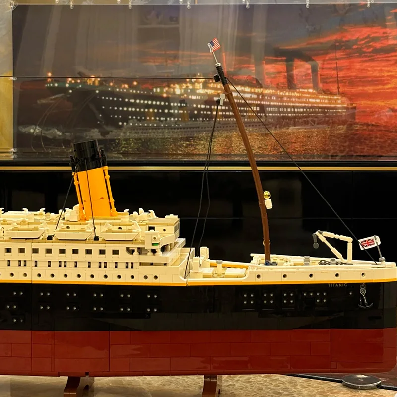 Nieuw product 9090 stks film Titanic grote cruiseschip cruise model 10294 bouwstenen Diy moeilijk speelgoed voor kinderen en jongens