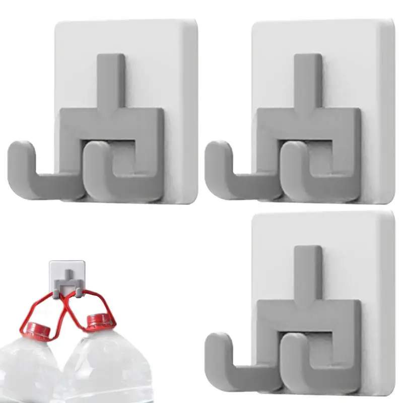 Bathroom Towel Hooks Punch-free Hooks For Wall Wall Mounted Hooks Convenient Towel Holder Coat Hooks Strong Load-Bearing Capacit