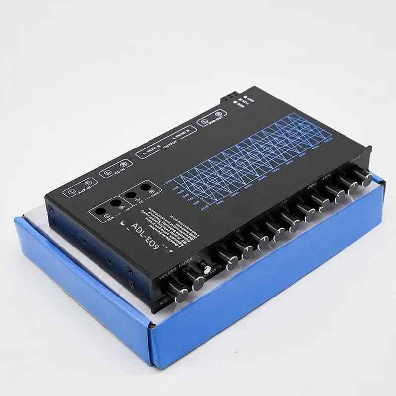 Cross-border hot-selling car equalizer 9-segment equalizer car audio EQ tuning divider amplifier source factory 5PCS