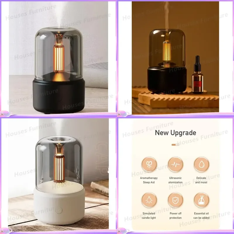 230 USB Water Drop Humidifier Portable Ultrasonic Aromatherapy Diffuser Essential Oil Atomizer Air Purifier Mist Maker for