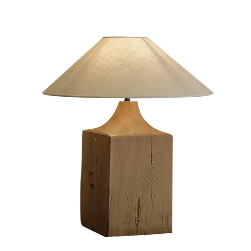 

B & B Chinese solid wood stump creative desk lamp floor lamp