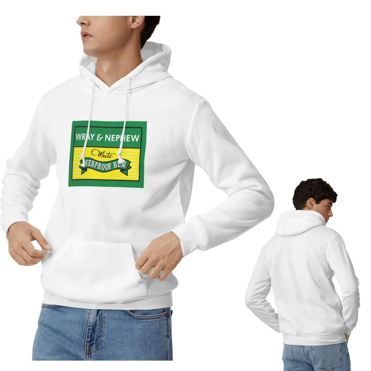 

Толстовки с капюшоном Wray And Nephew, мужские и женские повседневные пуловеры, толстовки в стиле Харадзюку, уличная одежда с длинными рукавами, осень-зима