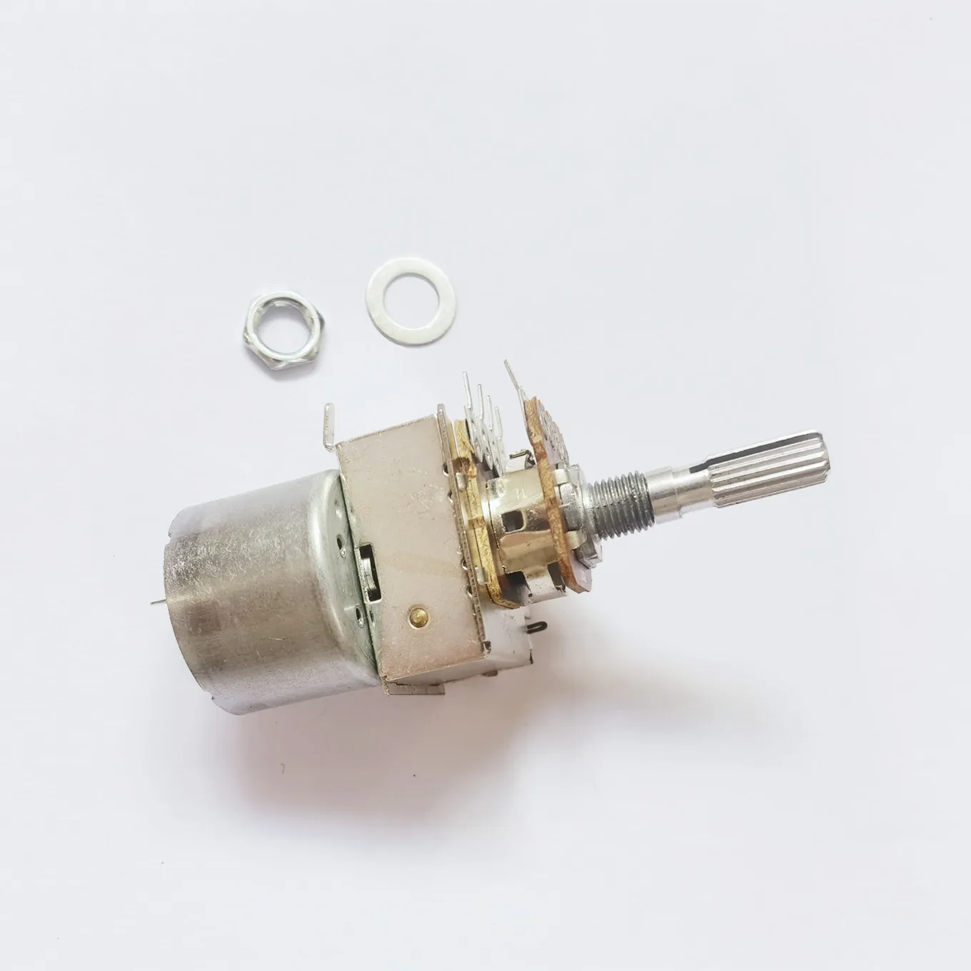 Original new 100% 148 Type dual potentiometer with motor B50K B100K handle long 25MM 8pin (SWITCH)