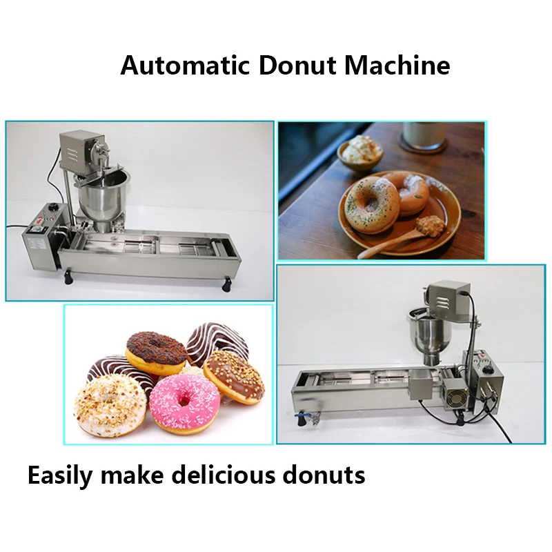 Professional Donut Extruder Machine Electric Automatic High-Production Doughnut Machine Commercial Donut Maker Frying Machine