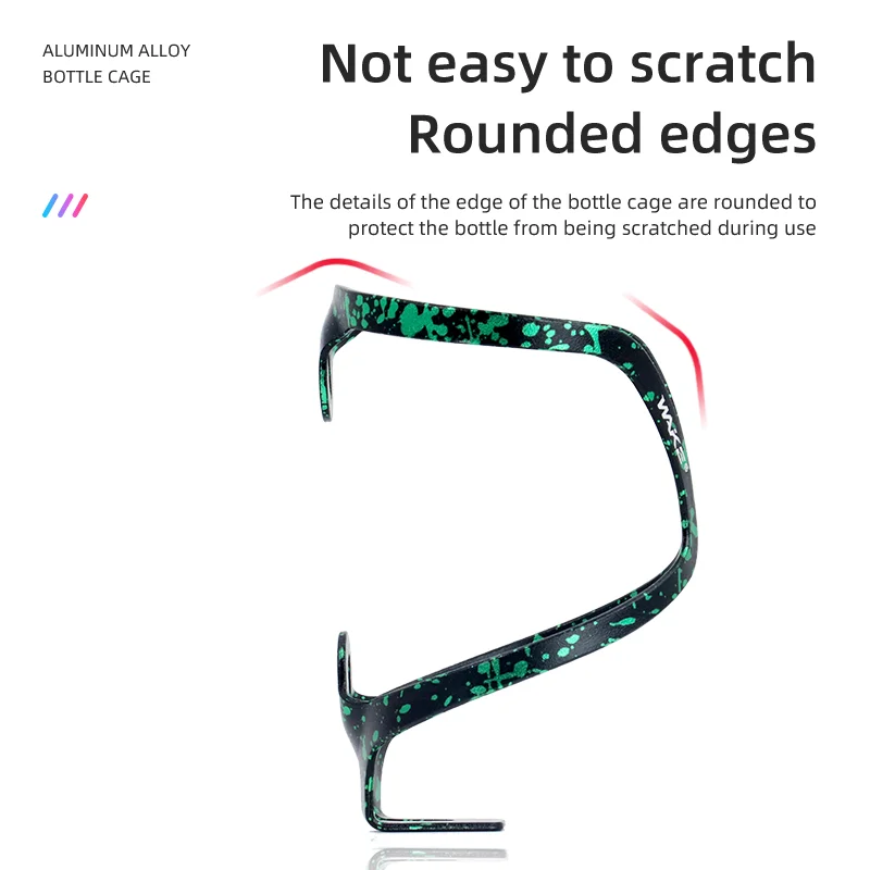 حامل قفص زجاجة مياه للاستيقاظ، خفيف الوزن لملحقات الدراجات، معدات ركوب الدراجات على الطرق الجبلية، دعامة كأس آمنة للدراجة