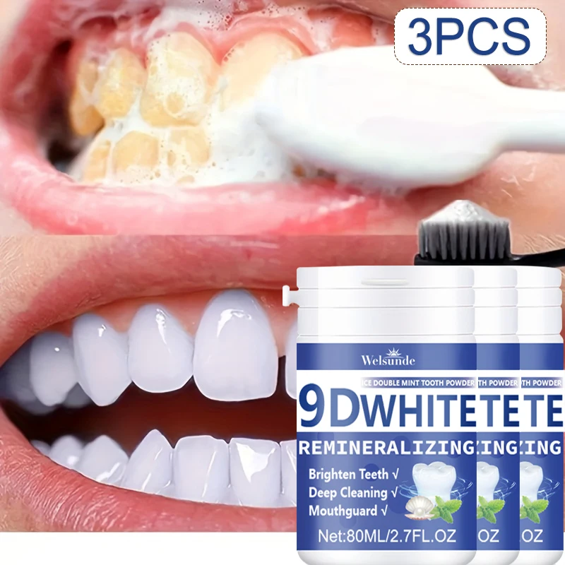 9D Whitening Tooth Powder • Deep Cleansing Toothpaste • Fresh Breath Toothpaste Premium Dental Care Products • Ideal for Women's Gifts