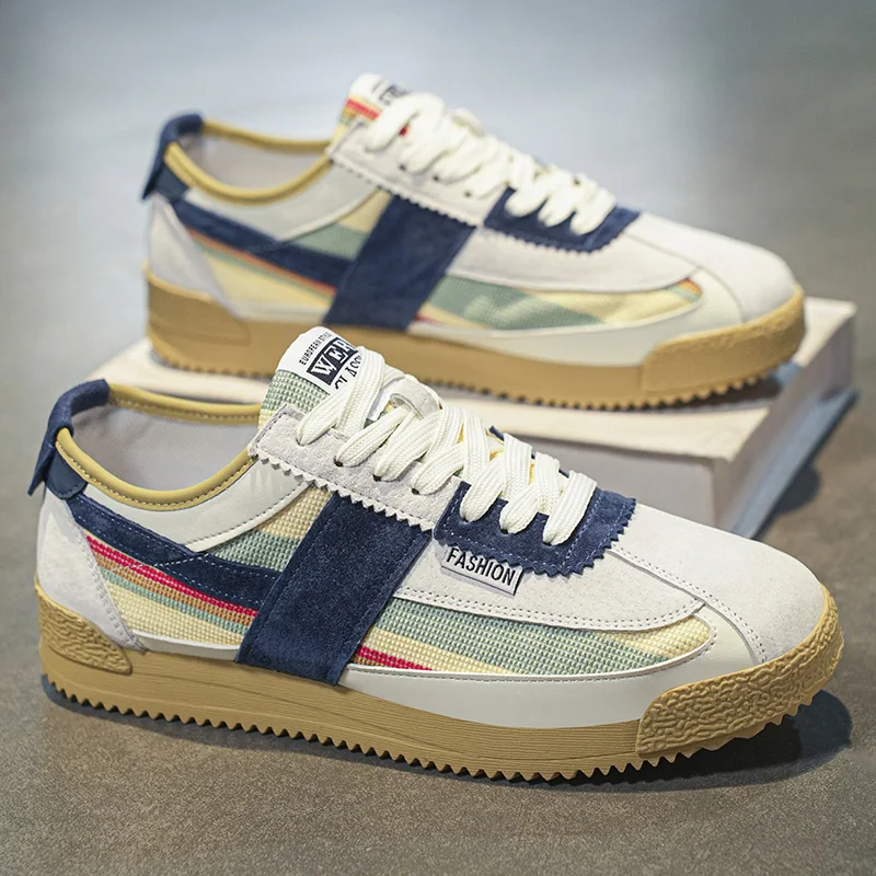 

Мужская дышащая спортивная обувь на плоской подошве, повседневная обувь для пар, теннисная обувь, классические кроссовки для бега, прогулочная обувь на мягкой подошве со шнуровкой