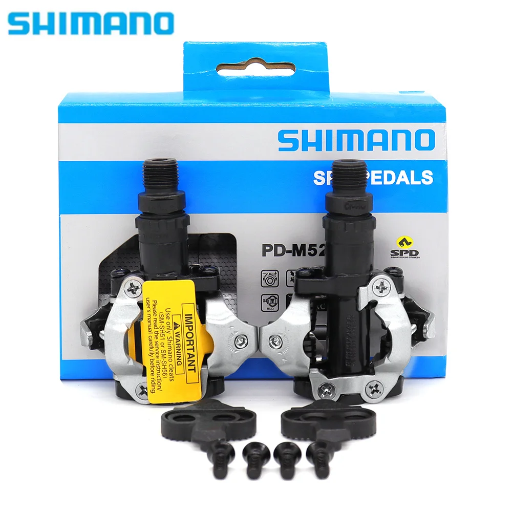 

SHIMANO DEORE PD-M520 MTB Bicycle Pedal Self-Locking SPD Pedals Road Mountain Bike Cleats Bearing Footrest Original Bicycle Part