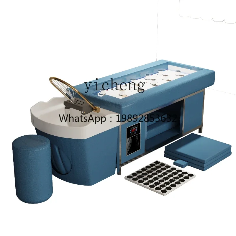 A With water circulating water fumigation bed smokeless moxibustion bed Thai hair treatment shampoo bed