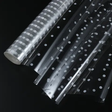 Rotolo di involucro di cellophane Confezione di carta trasparente Confezione regalo Cestino trasparente Borse Rotoli di violoncello Cestini di fiori Forniture per imballaggio Artigianato fai da te