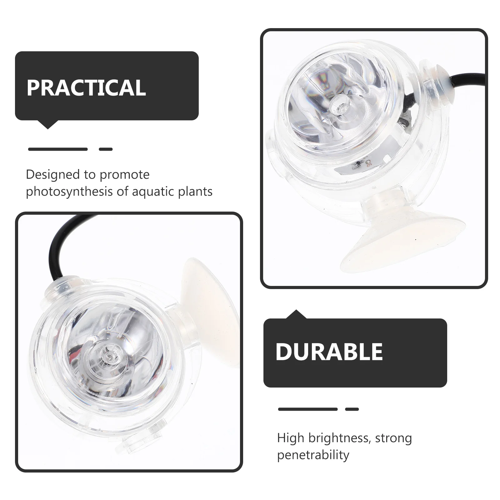 

Fish Tank Accessories LED Plant Light Suction Cup Design High Penetrability Eu Plug Aquarium Light Fish Tank Accessories