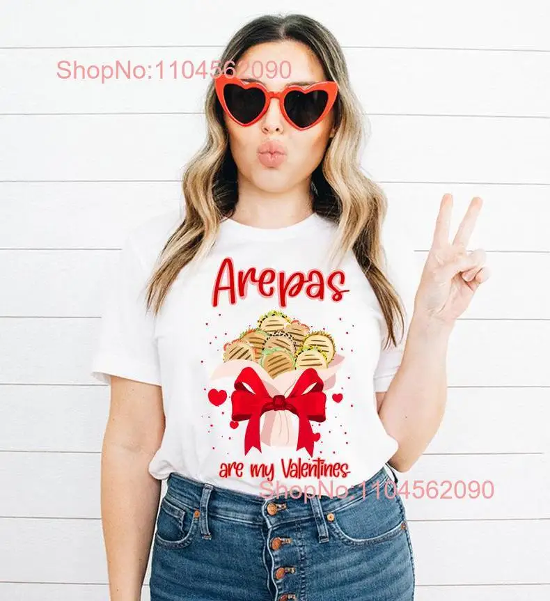 Spanish Valentines T Shirt Arepas Venezuela Colombia Latina long or short sleeves