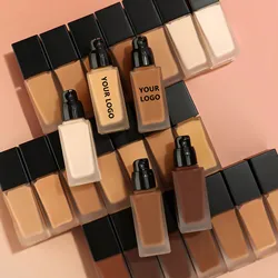Makeup Foundation Private Label Full Coverage Waterproof Vegan Liquid Foundation Matte Moisturizing Concealer Wholesale Bulk