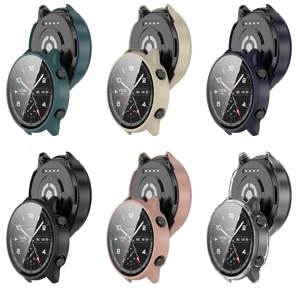 원플러스 워치 2 (중국 버전) 용 케이스 커버 및 스크린 보호대, 2R 프레임 하이 퀄리티 PC 슬림 보호 액세서리