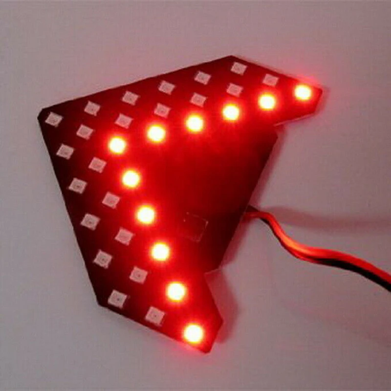 Picture 6: 2Pcs Red 33-SMD Sequential LED Arrows for Turn Signal Lights Main in Car Light
