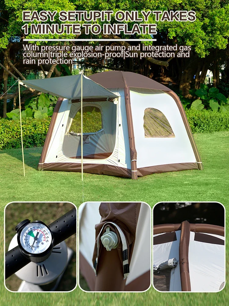 Bear cute tent Hotsale portable inflatable Outdoor Family Camping Tent for Camping Hiking