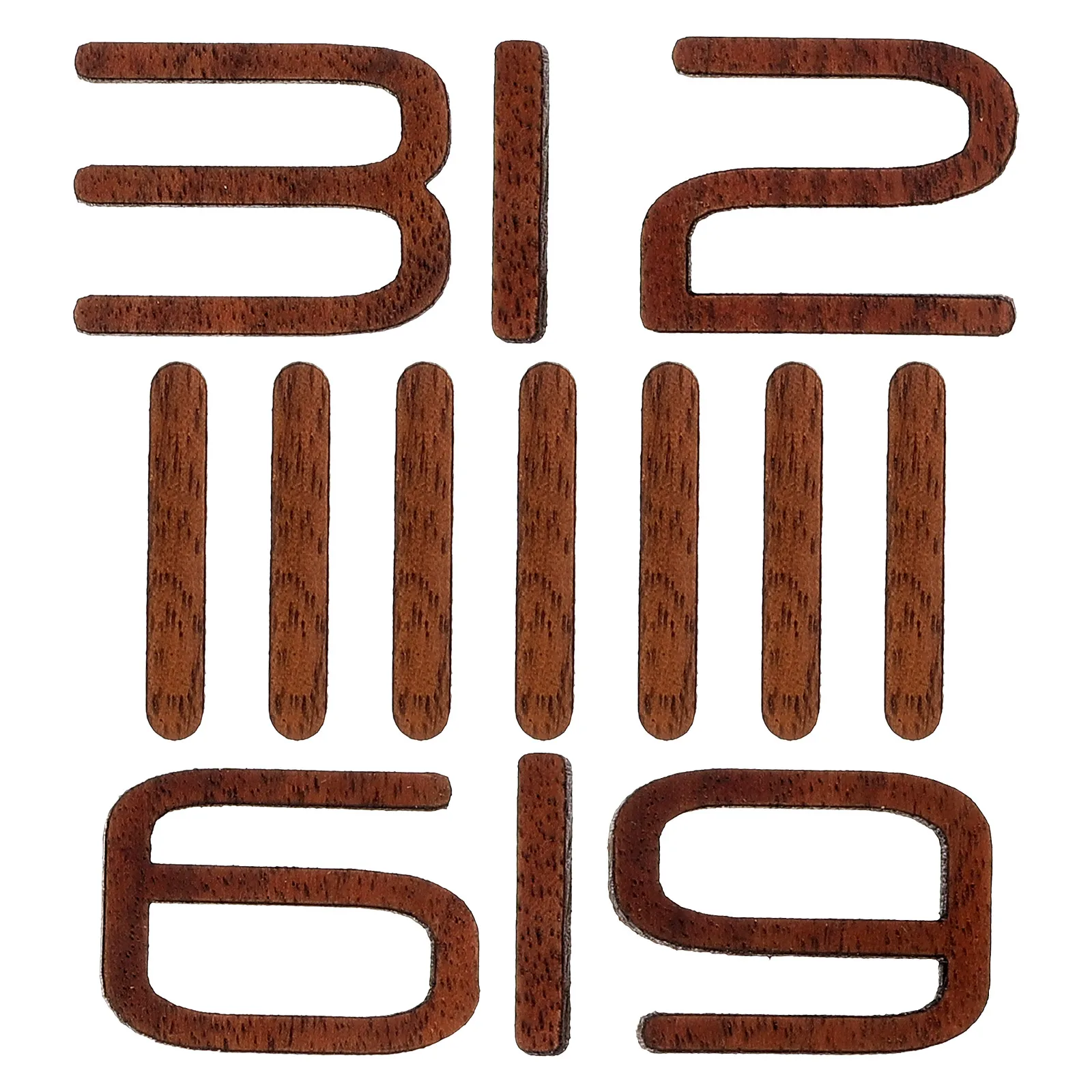 

Roman Numeral Numbers 9 Inch Wooden Numbers DIY Clock Parts Clock Numerals Replacement Mechanism Office