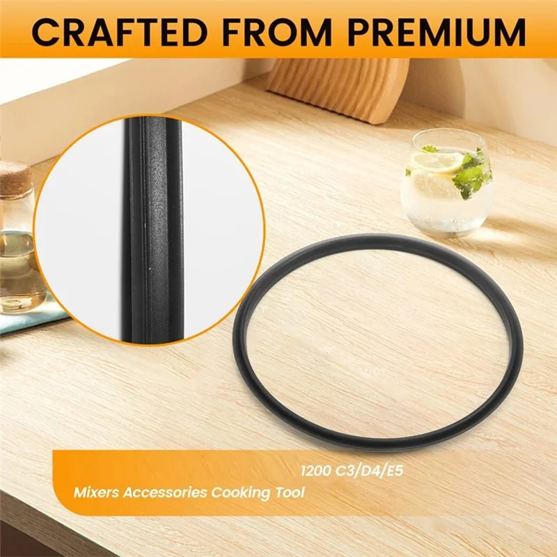 A86I-Set Pengganti Gasket Segel Cincin Pelindung untuk Aksesori Mixer Monsieur Cuisine Plus SKMK 1200 C3/D4/E5