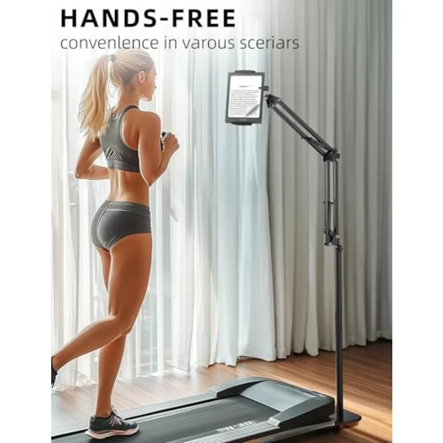 Floor Stand Kindle Holder with Remote Page Turner for Reading in Bed Tablet Mount with Clicker Kindle Accessories Tablet Stand