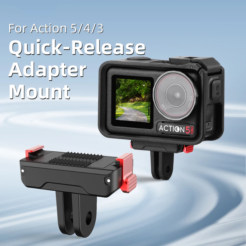 For DJI OSMO Action 5 Pro/4/3 Camera Extension Bracket Tripod Adapter Magnetic Quick Release Base Camera Expansion Accessories