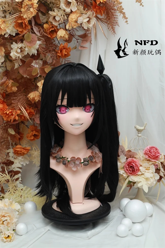 (NFD42-4) تخصيص كامل الرأس مع قفل كروسدريس دمية أنثى/فتاة انمي ياباني شخصية كرتونية كيغ تأثيري قناع كيجورومي #3