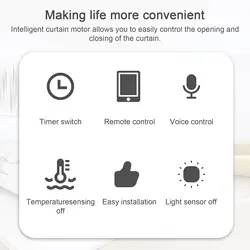 2PCS Tuya Smart Electric Curtain Motor BT Voice Control Swithbot Curtain APP Control Compatible with Alexa Google Home Motor