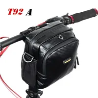 5L Bicycle Front Handlebar Carbon fiber PU Waterproof Hanging bag Bike Item Storage Portable Travel Large capacity Shoulder Big