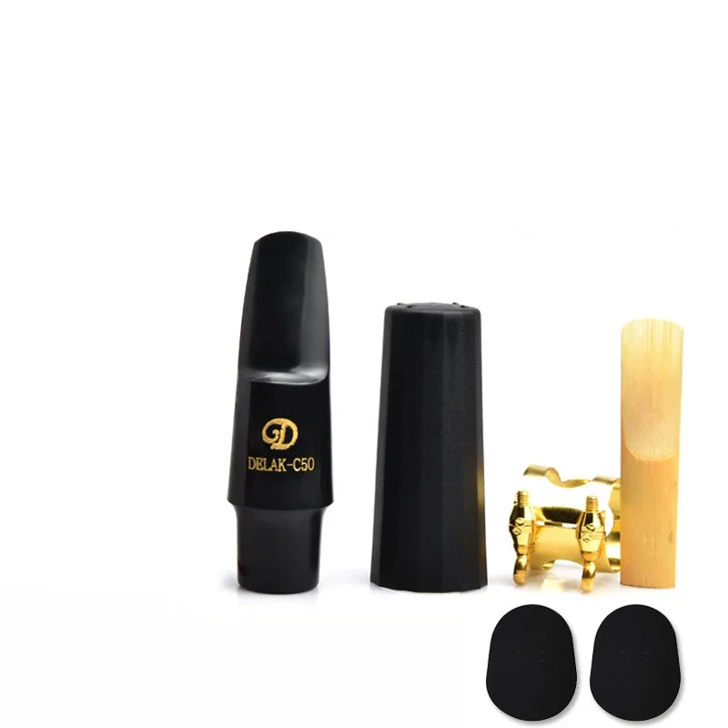 French Style C50 Bakelite Sax Mouthpiece Saxophone Mouthpiece for Alto Tenor Soprano Sax Saxophone Popular Jazz Musical Style