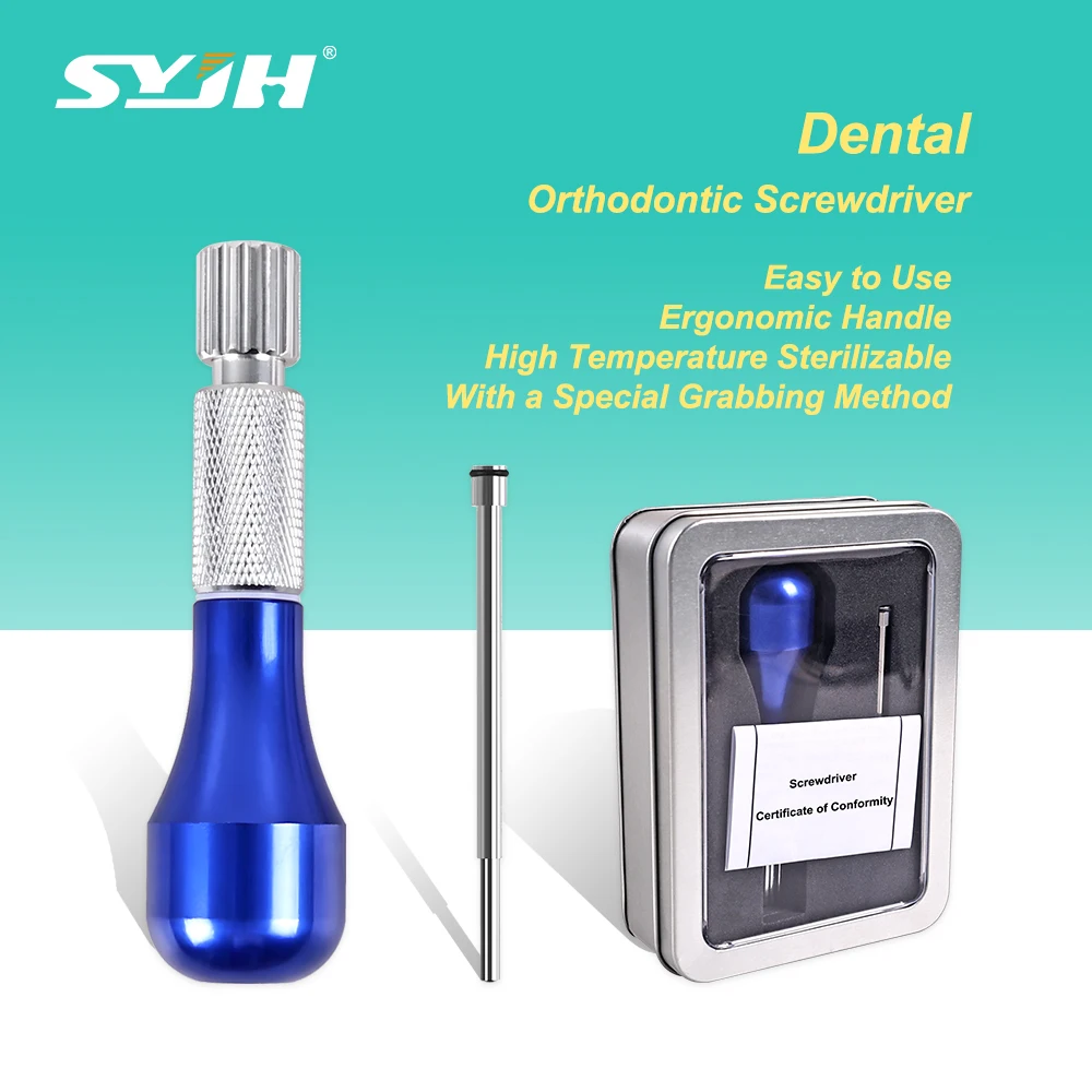 

SYJH Dental Micro Implant Screw Driver Orthodontic Mini Screwdriver Tool Self Drilling Anchorage Dentist Device Screw Wrench