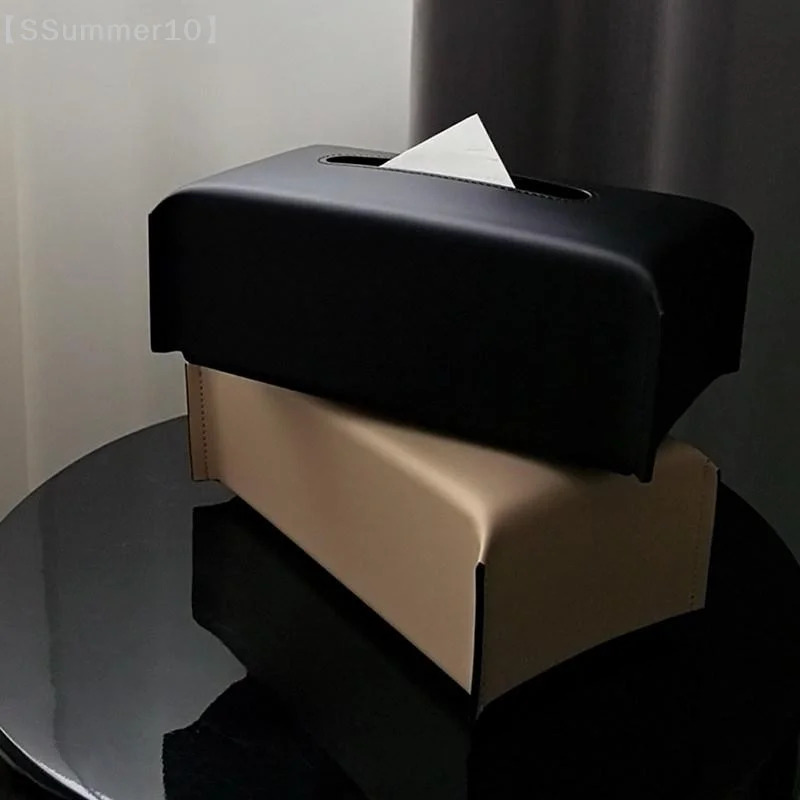 【SSummer10】Luxuriöse Serviettenbox aus Leder – Papierbox-Halter für den Schreibtisch, Tischdekoration für Zuhause, Wohnzimmer【SS】