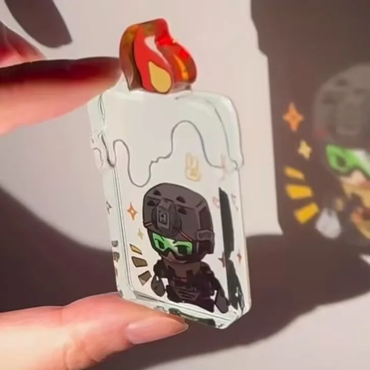 مكالمة المهمة، إصدار Q من الأكريليك اللطيف، علامة كروجر زيمو الصغيرة الدائمة، زخرفة Otome مع نوافذ ملونة حولها #4