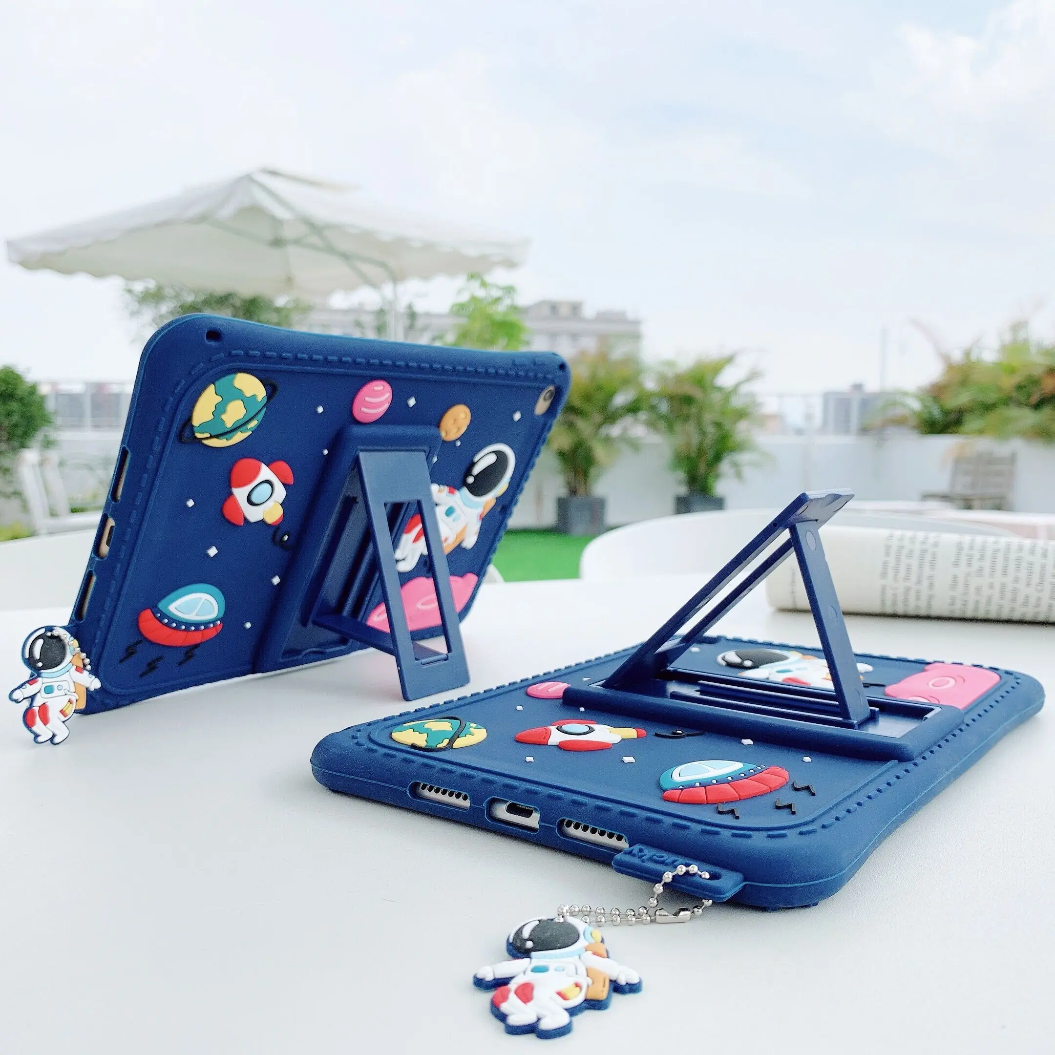 Kids Cute Case for Samsung Galaxy Tab A9 2023 SM-X110 X115 A7 Lite 8.7 2021 T220 T225 A 8.0 2019 T290 T295 Stand Cover Silicone