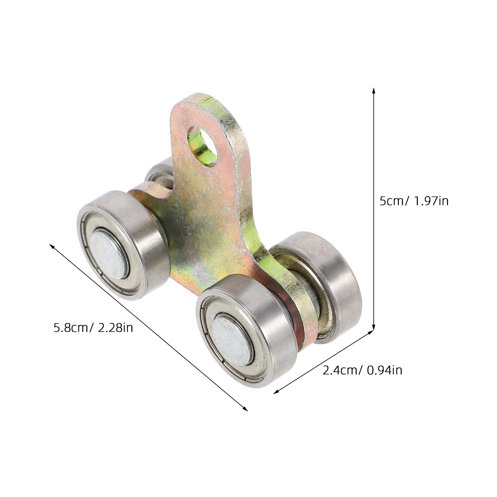 2Pcs Sliding Door Track Roller Stainless Steel Heavy Duty Sliding Barn Door Wheel for Closet Garden Greenhouse Hardware
