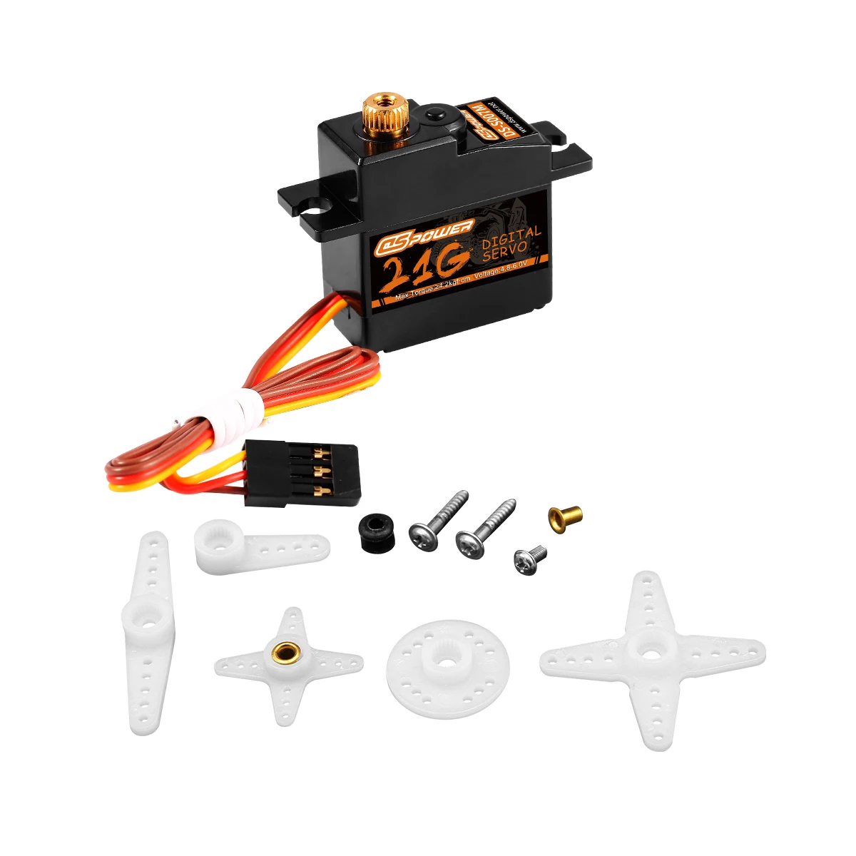 DSpower 21g Metal Gear mini servo 4.2KG 17g Servo for 1:18 1:16 rc car slash E-Revo 144001 C24 D12 MN99S MN86 RC Airplane robot