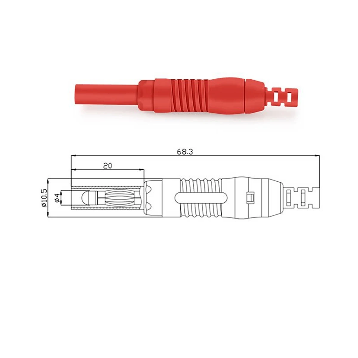 4mm Retractable Sheath Safety Banana Plug DIY Probe Brass Nickel Plated Solder Type Connector 32A 60V High Current Binding Post
