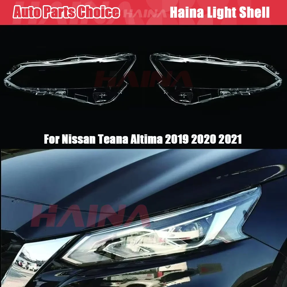

Headlights Shell For Nissan Teana ALTIMA 2019 2020 2021 Headlamp Lens Cover Transparent Housing Front Headlights Lens Glass
