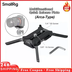 SmallRig Multifunctional Quick Release Plate Arca-Type Supports 38mm Manfrotto-type Base & Head Fluid Camera Accessorie 3913