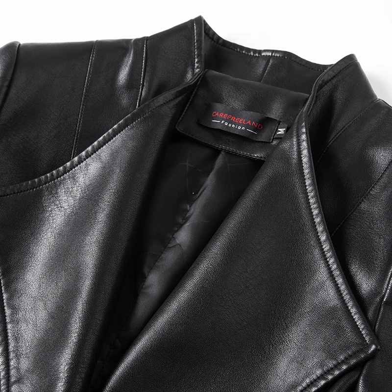   Ning 本革ジャケット レディース シープスキン 2025 春の新作 スリムフィット バイカー ジャケット スリムフィット 韓国版