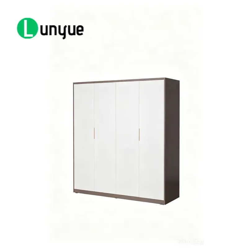 Modern Minimalist Metal Wardrobe Retractable Panels Freestanding Eco Friendly Bedroom Furniture Storage Cabinet for Home