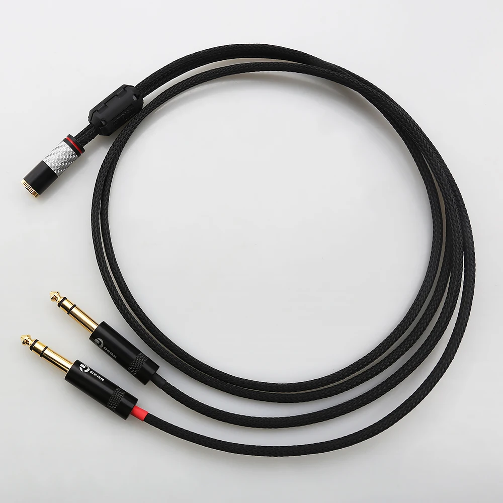 Audiocrast Balance 4,4-mm-Buchse auf Dual 6,35-mm-TRS-Klinkenstecker-Adapterkabel für 6,5-mm-symmetrische Audioverbindung – Detail 4