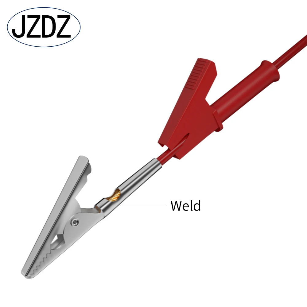 Imagem -03 - Jzdz-empilhável Banana Plug para Jacaré Clipe Multímetro Test Leads Cabo Linha Fio 100cm Ferramentas de Teste Elétrico mm Pcs 70035