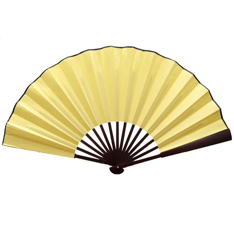 10/13 Zoll Faltfächer Hand Seidentuch DIY Chinesischer Faltfächer Holz Bambus Antike Faltenfächer DIY Kalligraphie Malerei Dekor