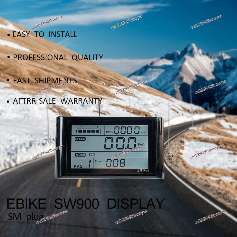 ملحقات تعديل الدراجة الكهربائية LCD-SW900 LCD أداة Datascope 24-72 فولت SM موصل